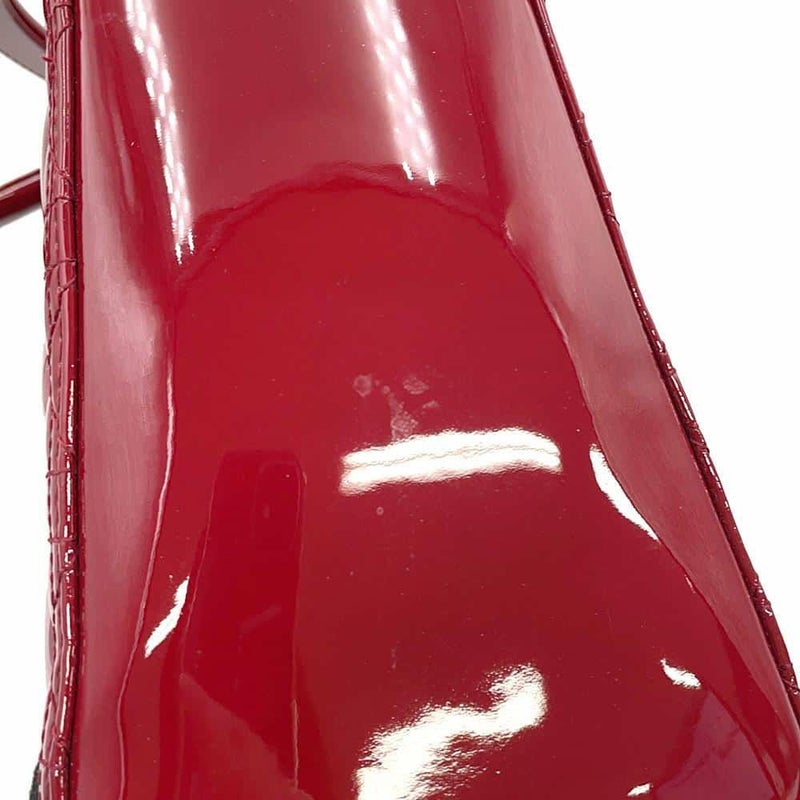 ディオール ハンドバッグ レディディオール カナージュ ミディアム パテント VRB44551 2way