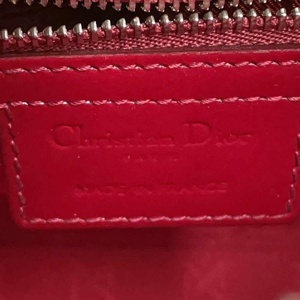 ディオール ハンドバッグ レディディオール カナージュ ミディアム パテント VRB44551 2way