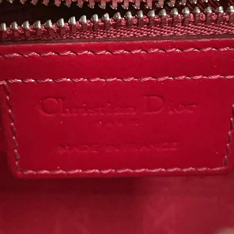 ディオール ハンドバッグ レディディオール カナージュ ミディアム パテント VRB44551 2way