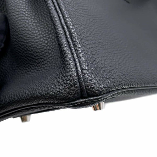 エルメス バーキン30 ブラック/シルバー金具 トゴ □N刻印 HERMES Birkin ハンドバッグ 黒