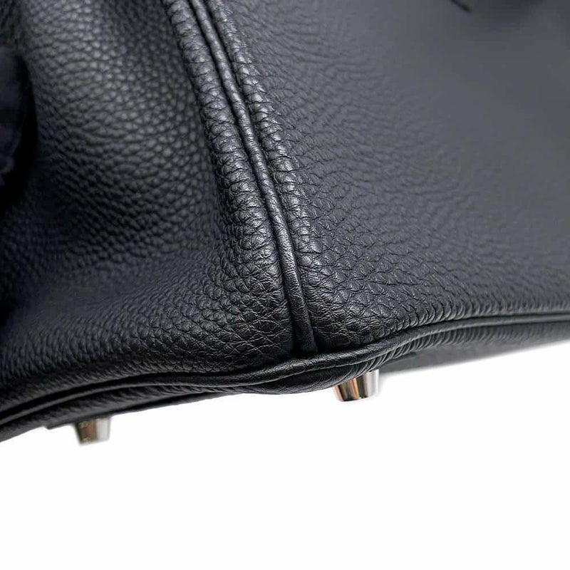 エルメス バーキン30 ブラック/シルバー金具 トゴ □N刻印 HERMES Birkin ハンドバッグ 黒