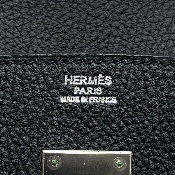 エルメス バーキン30 ブラック/シルバー金具 トゴ □N刻印 HERMES Birkin ハンドバッグ 黒