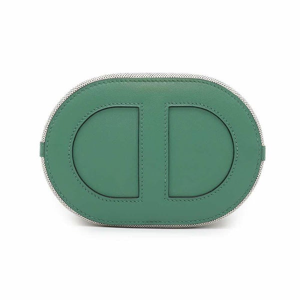 エルメス トートバッグ インザループ 18 ヴェールヴェルティゴ/ホワイト/ブラック/シルバー金具 トワルアッシュ/スイフト W刻印