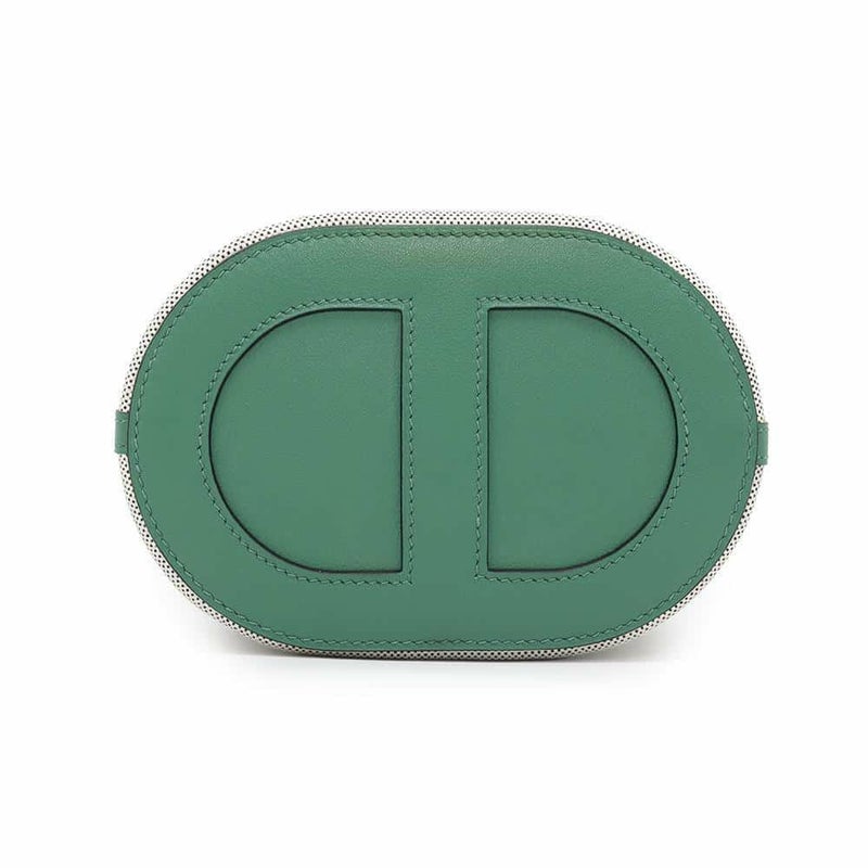 エルメス トートバッグ インザループ 18 ヴェールヴェルティゴ/ホワイト/ブラック/シルバー金具 トワルアッシュ/スイフト W刻印