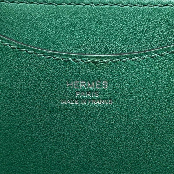 エルメス トートバッグ インザループ 18 ヴェールヴェルティゴ/ホワイト/ブラック/シルバー金具 トワルアッシュ/スイフト W刻印