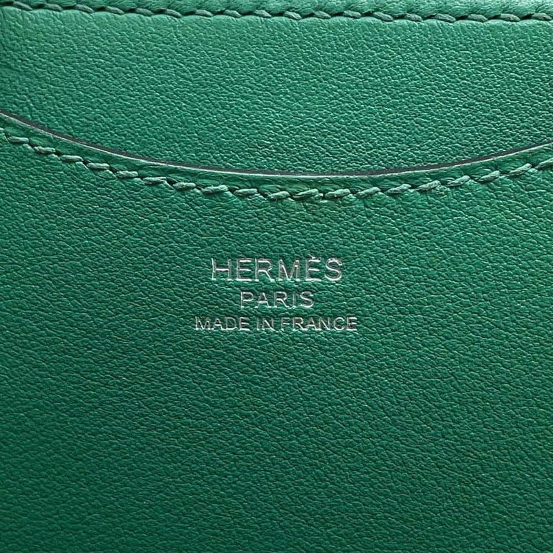 エルメス トートバッグ インザループ 18 ヴェールヴェルティゴ/ホワイト/ブラック/シルバー金具 トワルアッシュ/スイフト W刻印