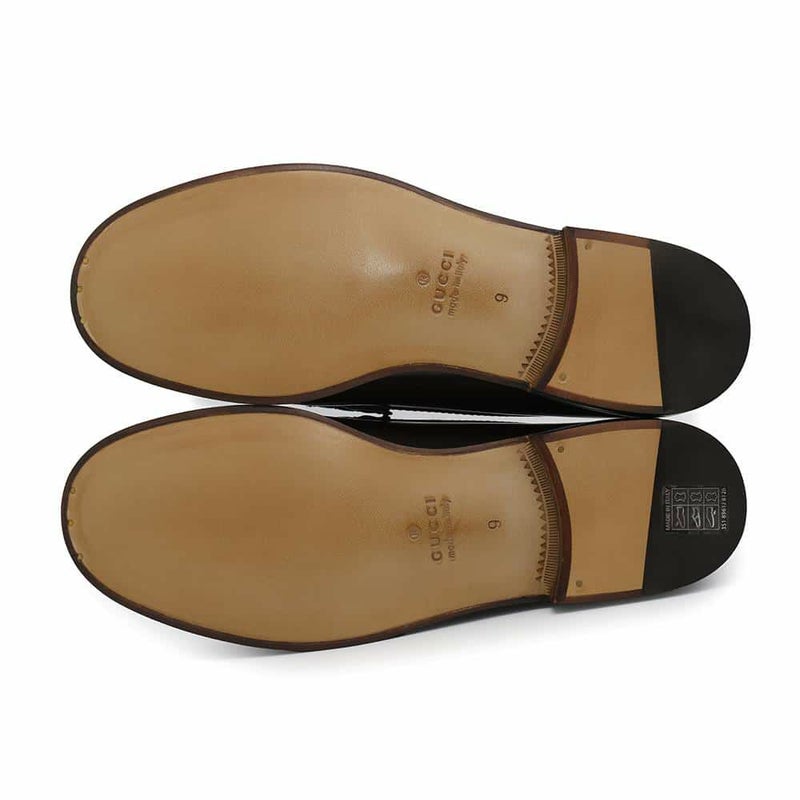 グッチ ローファー ホースビット レザー メンズサイズ9 GUCCI 靴