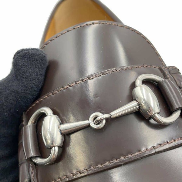 グッチ ローファー ホースビット レザー メンズサイズ9 GUCCI 靴