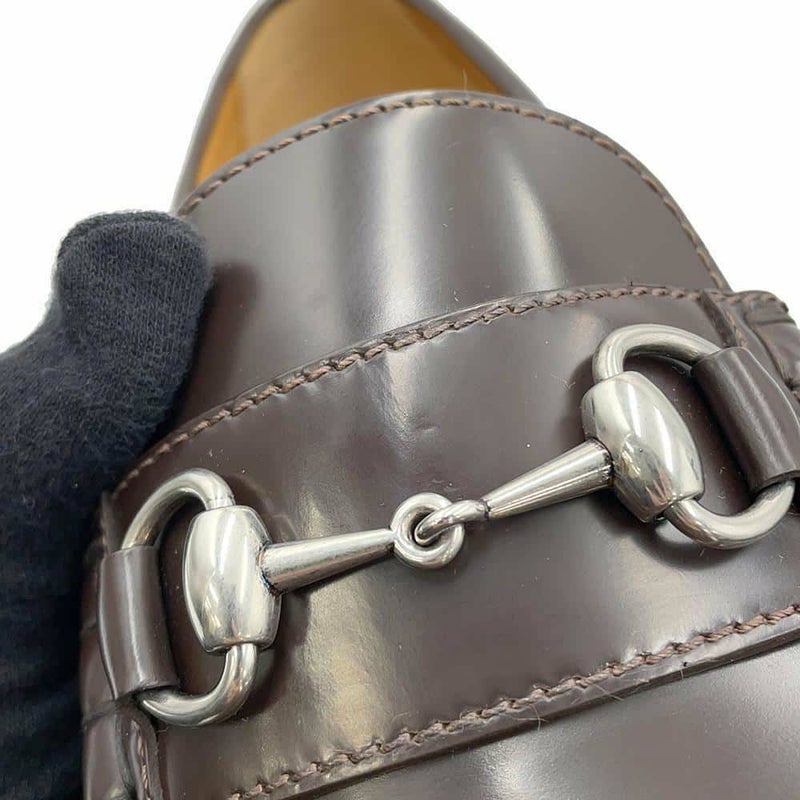 グッチ ローファー ホースビット レザー メンズサイズ9 GUCCI 靴