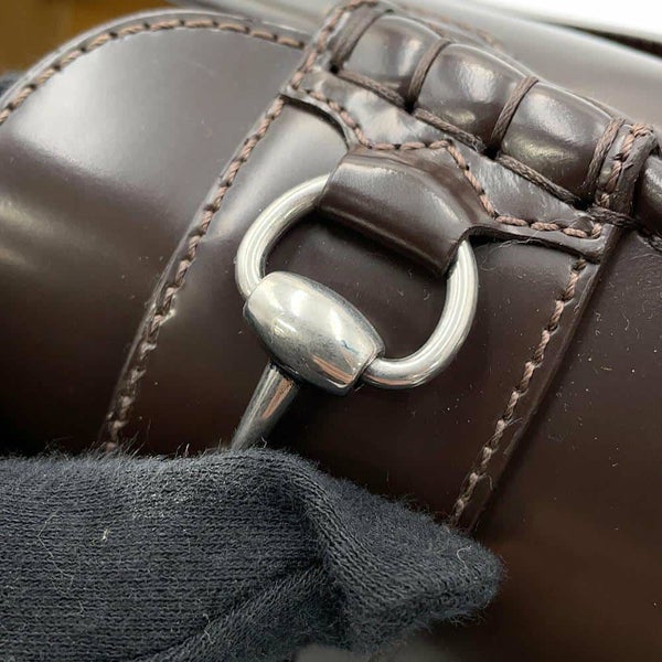 グッチ ローファー ホースビット レザー メンズサイズ9 GUCCI 靴