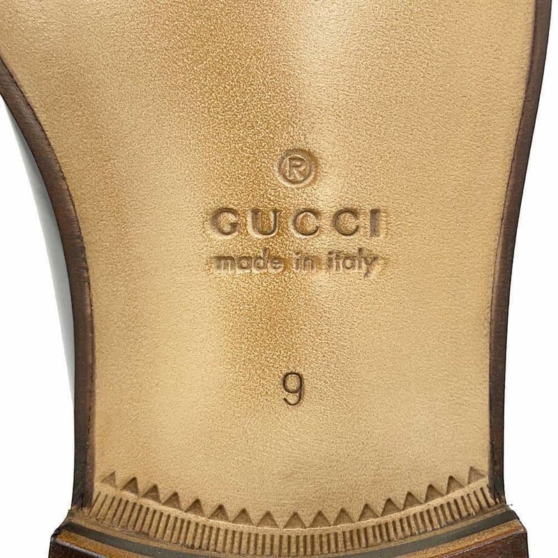 グッチ ローファー ホースビット レザー メンズサイズ9 GUCCI 靴