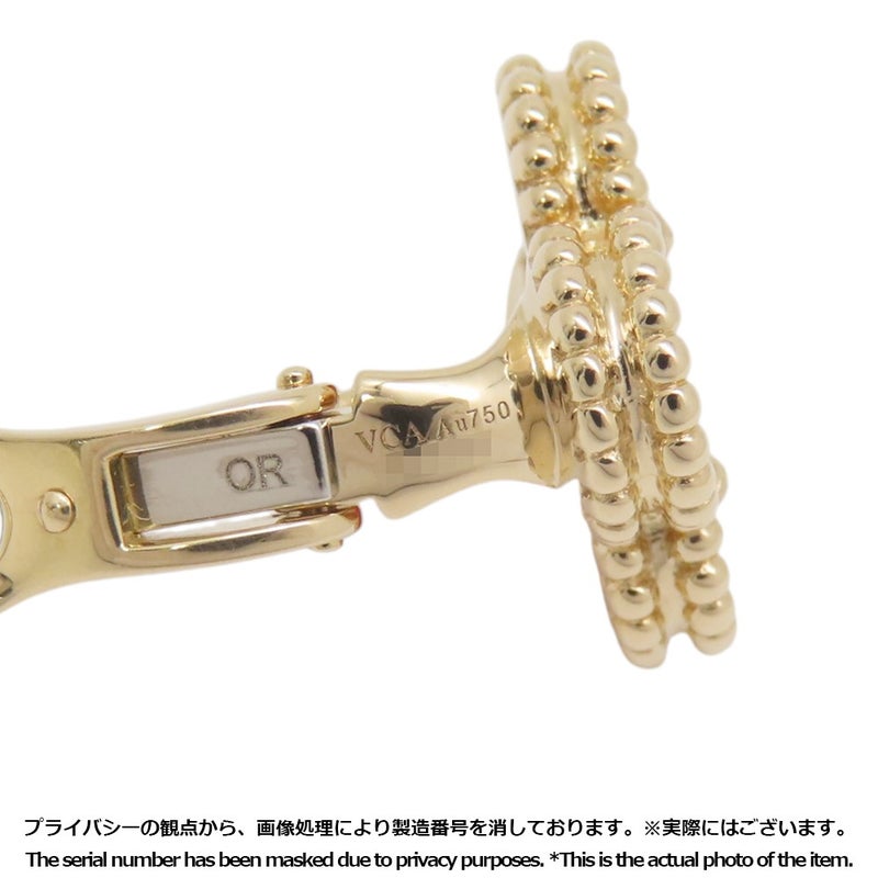 ヴァンクリーフ&アーペル ピアス ヴィンテージ アルハンブラ イヤリング カーネリアン K18YGイエローゴールド VCARD40400