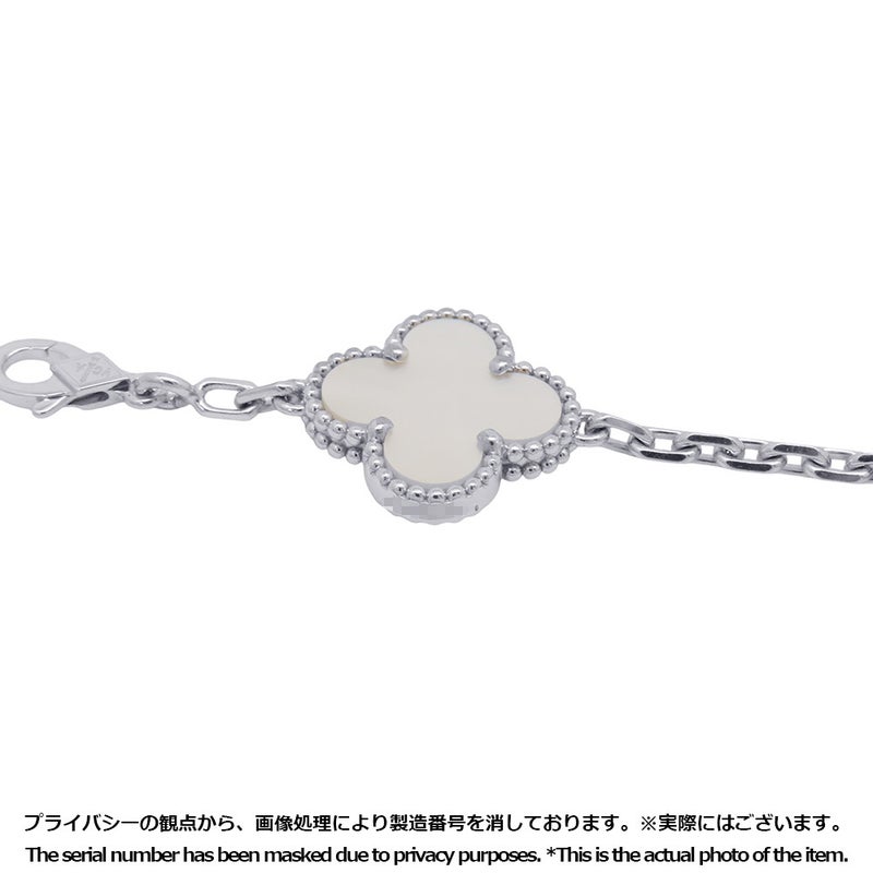 ヴァンクリーフ＆アーペル ブレスレット ヴィンテージ アルハンブラ 5モチーフ マザーオブパール K18WG VCARF48400