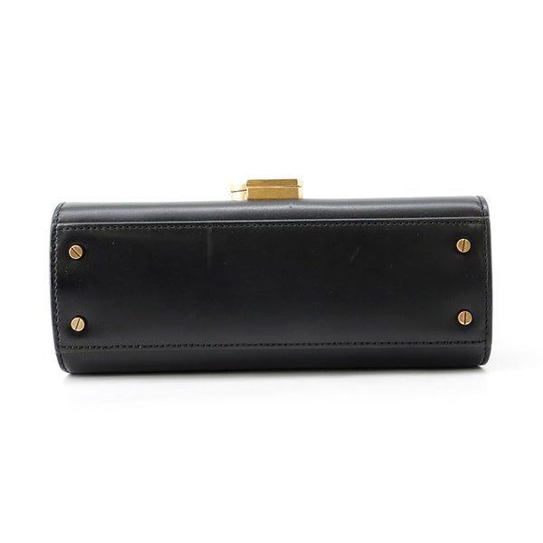 サンローランパリ ハンドバッグ カサンドラ ミニ トップハンドル レザー 623930 SAINT LAURENT PARIS ２wayショルダー 黒