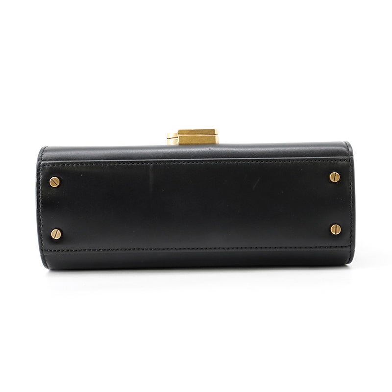 サンローランパリ ハンドバッグ カサンドラ ミニ トップハンドル レザー 623930 SAINT LAURENT PARIS ２wayショルダー 黒