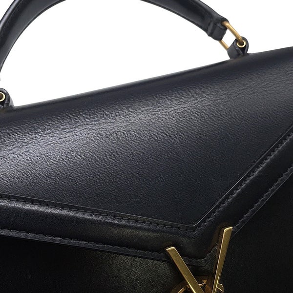 サンローランパリ ハンドバッグ カサンドラ ミニ トップハンドル レザー 623930 SAINT LAURENT PARIS ２wayショルダー 黒