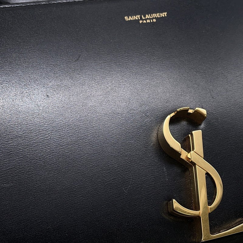 サンローランパリ ハンドバッグ カサンドラ ミニ トップハンドル レザー 623930 SAINT LAURENT PARIS ２wayショルダー 黒