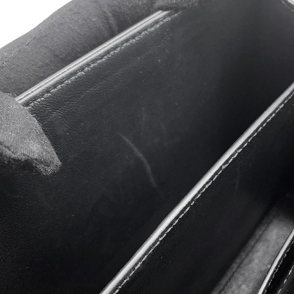 サンローランパリ ハンドバッグ カサンドラ ミニ トップハンドル レザー 623930 SAINT LAURENT PARIS ２wayショルダー 黒