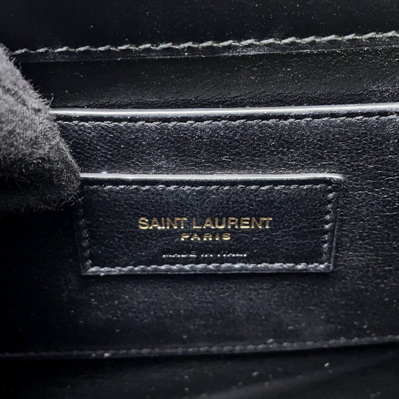 サンローランパリ ハンドバッグ カサンドラ ミニ トップハンドル レザー 623930 SAINT LAURENT PARIS ２wayショルダー 黒