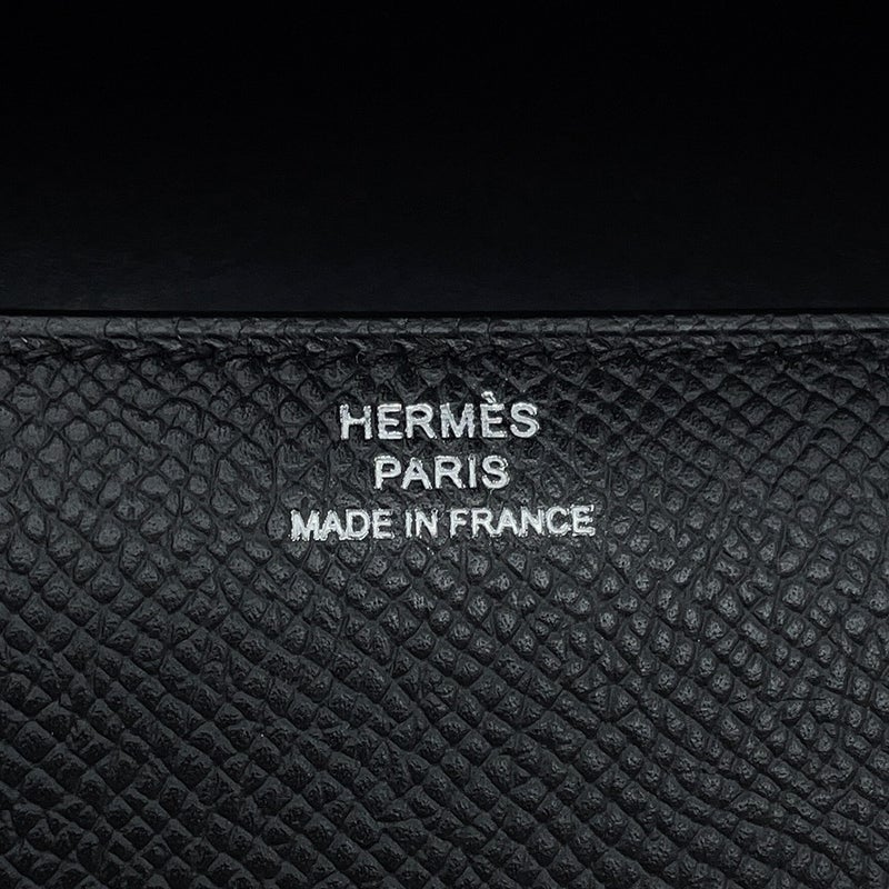 エルメス コンスタンス エラン ミロワール ブラック/シルバー金具 エプソン K刻印 黒