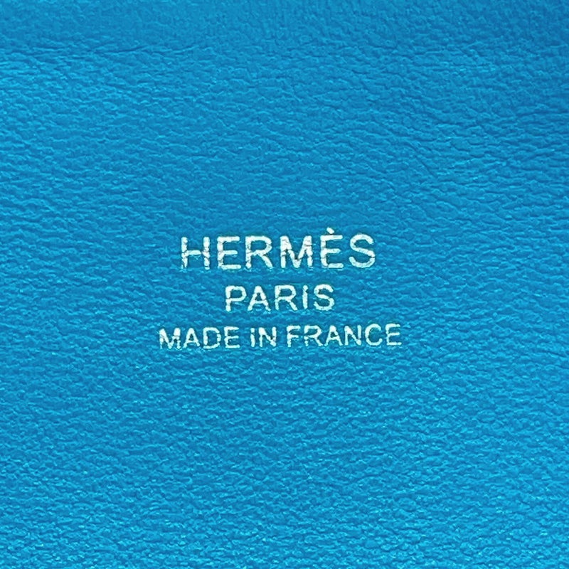 エルメス ボリード1923 ミニ ブルーザンジバル/シルバー金具 エバーカラー W刻印 HERMES ２wayショルダー