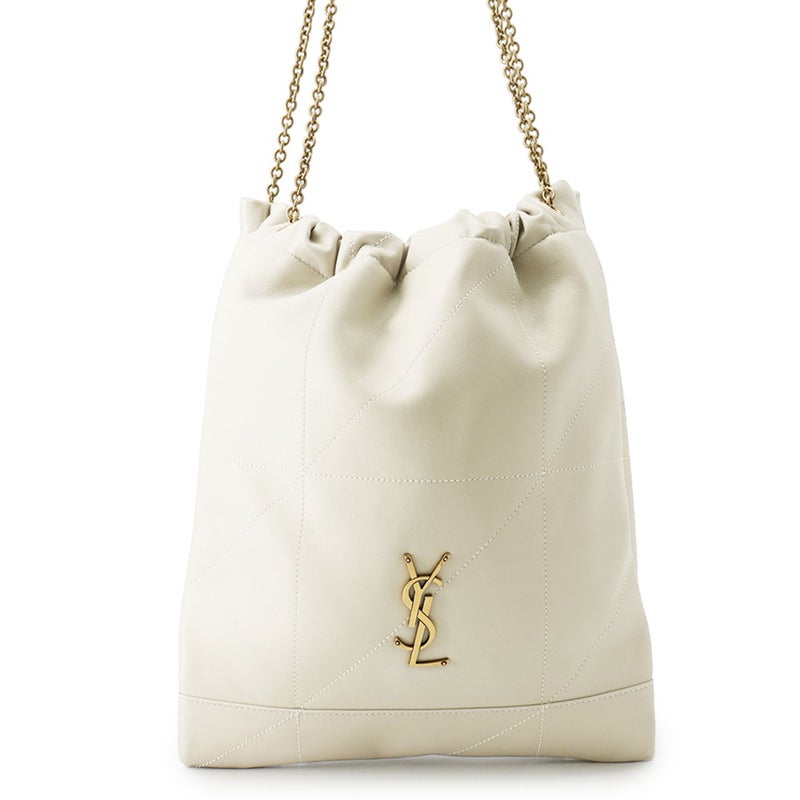 サンローランパリ チェーンショルダーバッグ ジェイミー 4.3 ラムスキン 781666 SAINT LAURENT PARIS 白