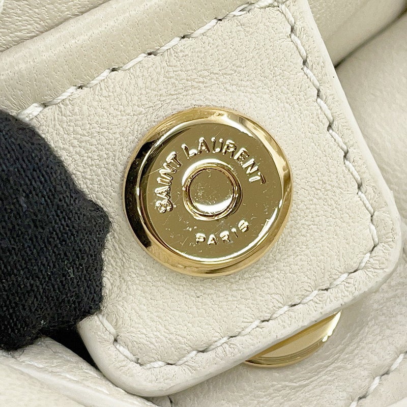 サンローランパリ チェーンショルダーバッグ ジェイミー 4.3 ラムスキン 781666 SAINT LAURENT PARIS 白