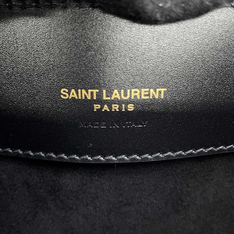 サンローランパリ ハンドバッグ LE 37 ミニ バケットバッグ カーフレザー 765870 SAINT LAURENT PARIS 黒 2way