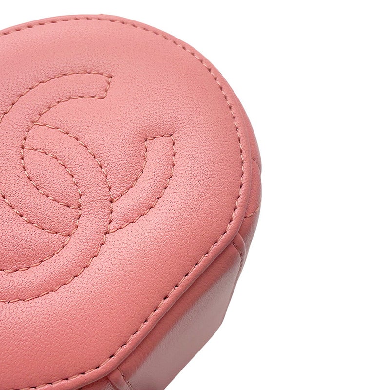シャネル チェーンショルダーバッグ ココマーク マトラッセ バニティ トップハンドル ラムスキン CHANEL