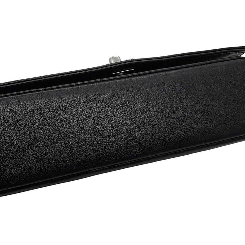 シャネル チェーンショルダーバッグ マドモアゼル Vステッチ ダブルフラップ レザー A93083 CHANEL 2way 黒