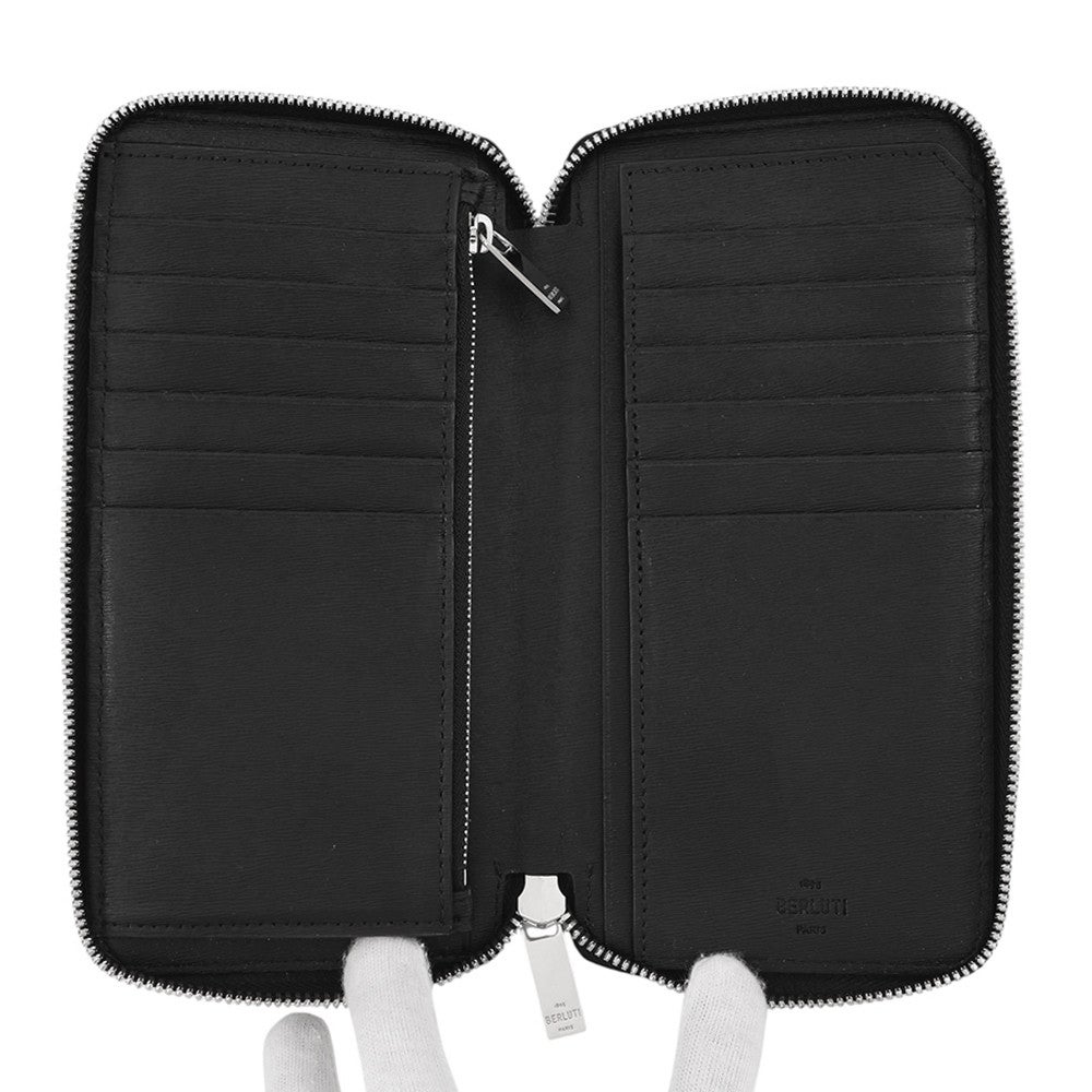 ベルルッティ 長財布 イタウバ バーティカル ロングウォレット レザー Berluti メンズ 黒 ベルルッティ 長財布 イタウバ バーティカル ロングウォレット レザー