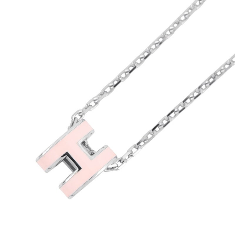 エルメス ネックレス ミニ・ポップアッシュ ローズドラジェ/シルバー金具 HERMES アクセサリー