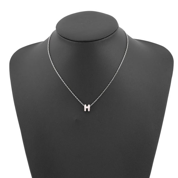 エルメス ネックレス ミニ・ポップアッシュ ローズドラジェ/シルバー金具 HERMES アクセサリー