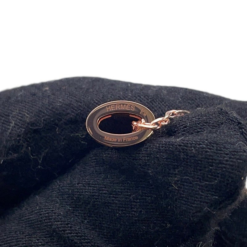 エルメス ネックレス ポップアッシュ ローズドラジェ/ピンクゴールド金具 HERMES アクセサリー