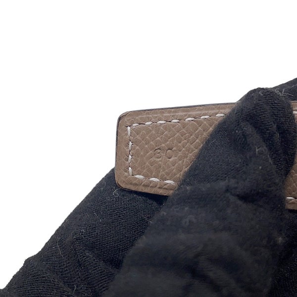 エルメス ベルト ミニコンスタンス Hベルト リバーシブル サイズ80 ブラック/エトゥープ/シルバー金具  スイフト/エプソン W刻印 黒