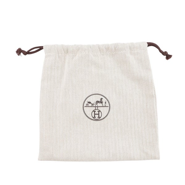エルメス ポーチ ボリードポーチ ミニミニ ブラック/シルバー金具 コットン HERMES 小物入れ 黒