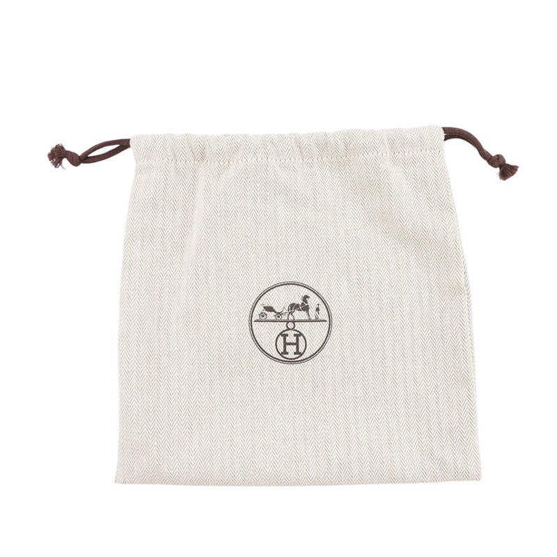 エルメス ポーチ ボリードポーチ ミニミニ ブラック/シルバー金具 コットン HERMES 小物入れ 黒