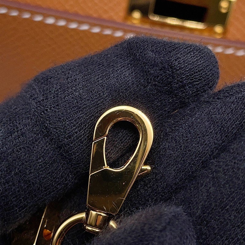 エルメス ハンドバッグ ミニケリー 外縫い ゴールド/ゴールド金具 エプソン K刻印 HERMES Kelly 2wayバッグ