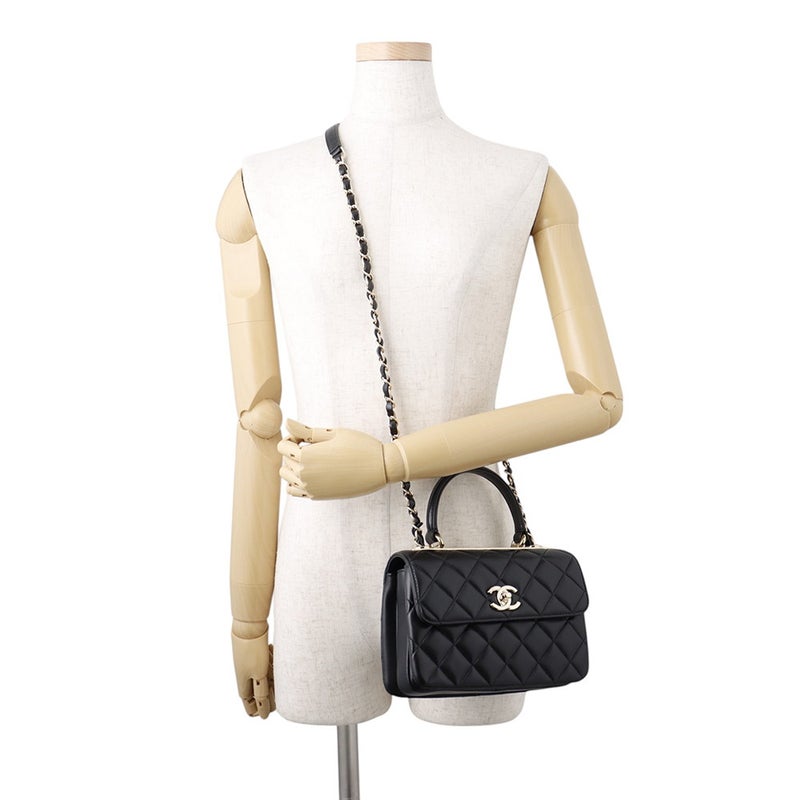 シャネル ハンドバッグ ココマーク マトラッセ A92236 CHANEL バッグ 2wayショルダーバッグ 黒