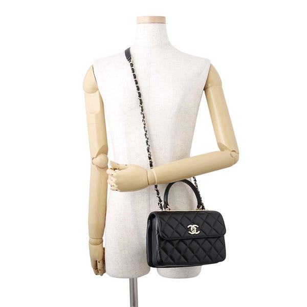 シャネル ハンドバッグ ココマーク マトラッセ A92236 CHANEL バッグ 2wayショルダーバッグ 黒
