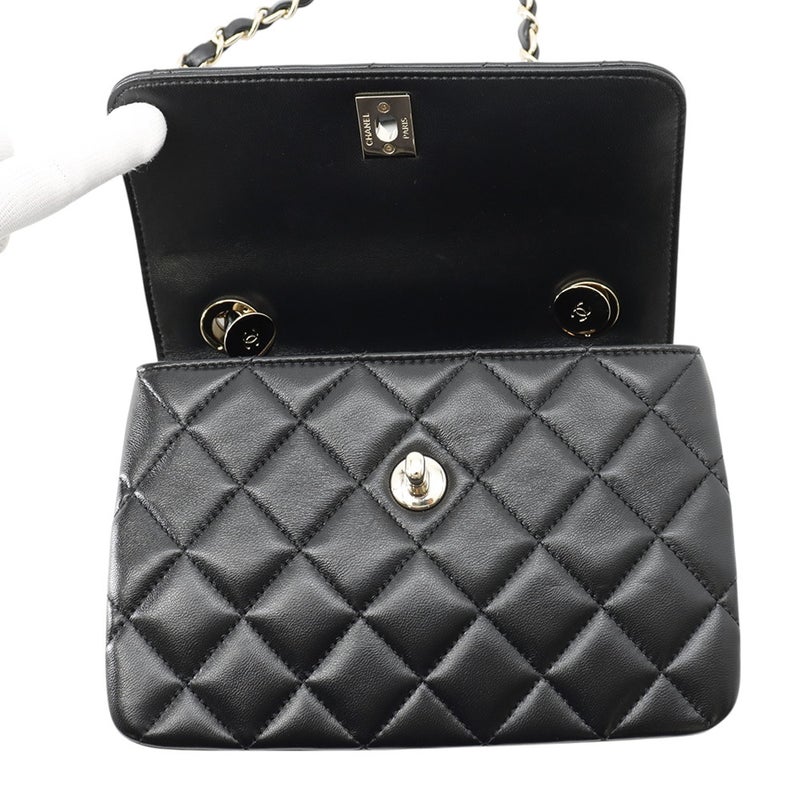 シャネル ハンドバッグ ココマーク マトラッセ A92236 CHANEL バッグ 2wayショルダーバッグ 黒