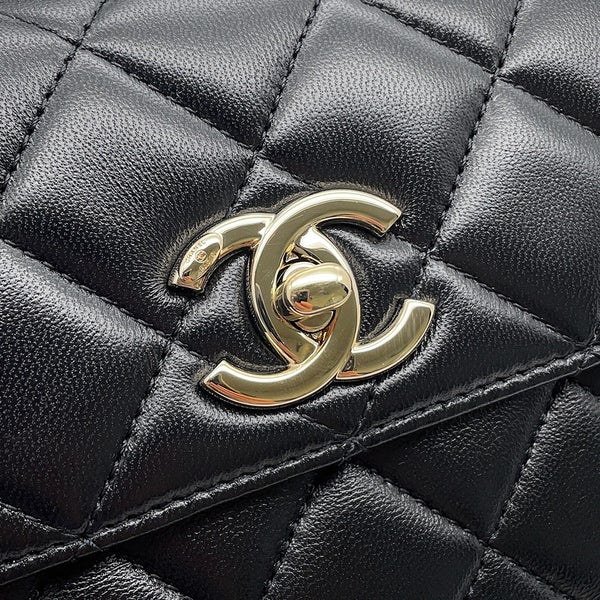 シャネル ハンドバッグ ココマーク マトラッセ A92236 CHANEL バッグ 2wayショルダーバッグ 黒