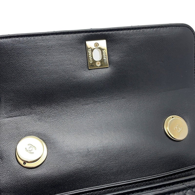 シャネル ハンドバッグ ココマーク マトラッセ A92236 CHANEL バッグ 2wayショルダーバッグ 黒