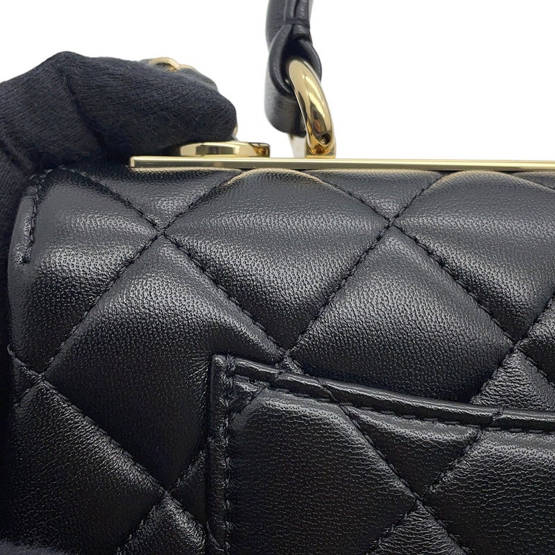 シャネル ハンドバッグ ココマーク マトラッセ A92236 CHANEL バッグ 2wayショルダーバッグ 黒