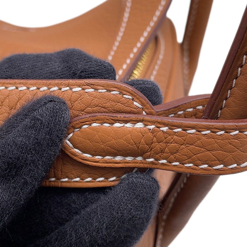 エルメス ハンドバッグ リンディ26  ゴールド/ゴールド金具 トリヨンクレマンス K刻印 HERMES 2way ショルダーバッグ