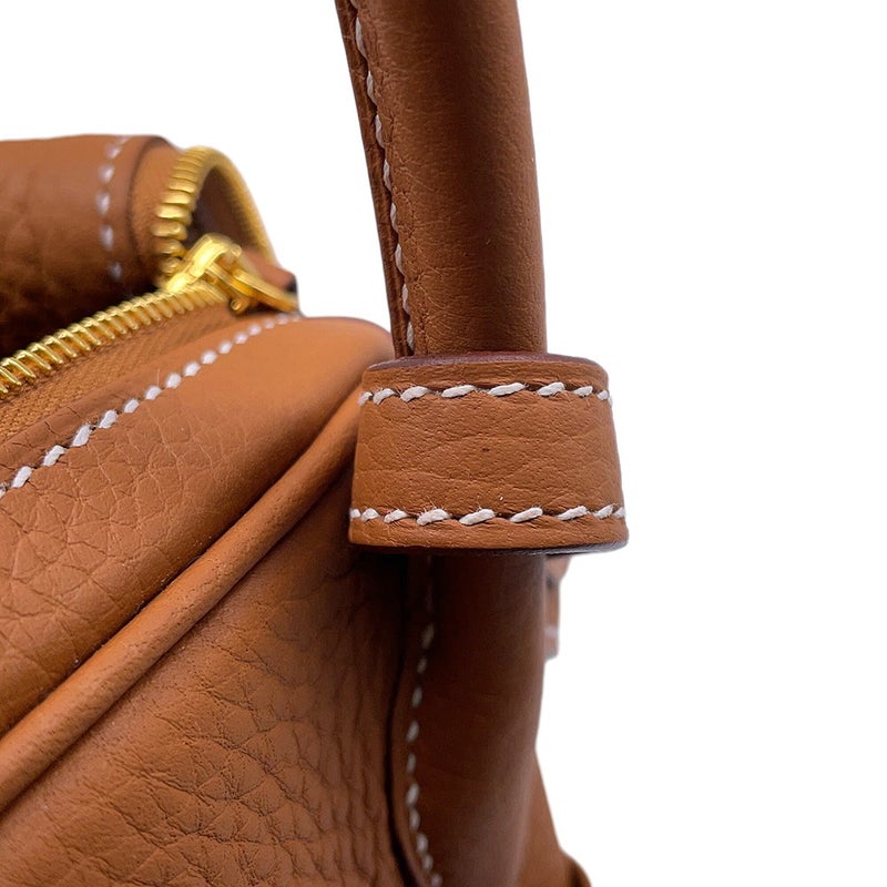 エルメス ハンドバッグ リンディ26  ゴールド/ゴールド金具 トリヨンクレマンス K刻印 HERMES 2way ショルダーバッグ