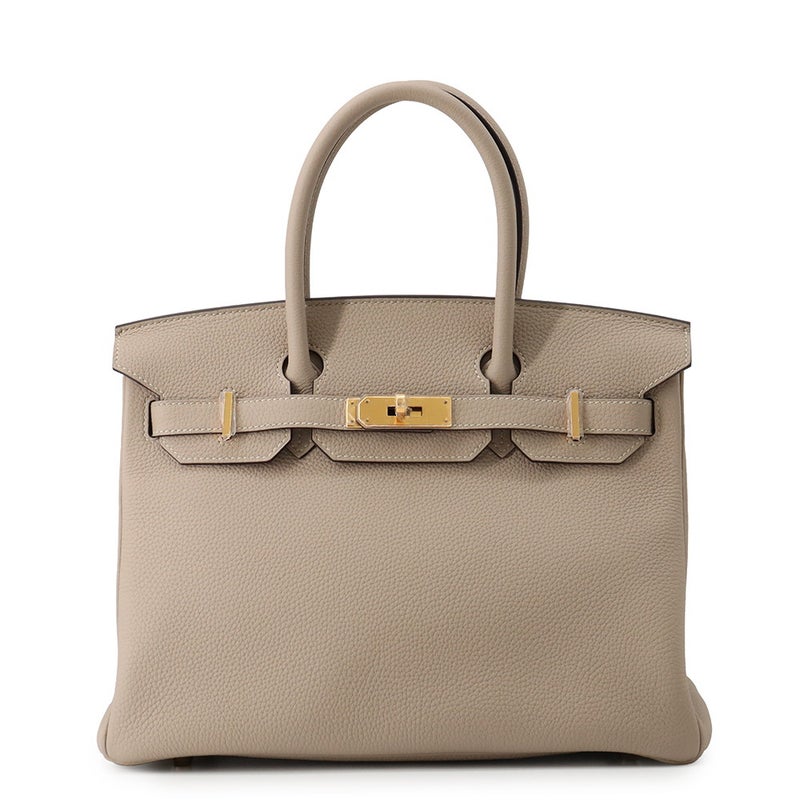 エルメス バーキン30 トゥルティエールグレー/ゴールド金具 トゴ T刻印 HERMES Birkin ハンドバッグ