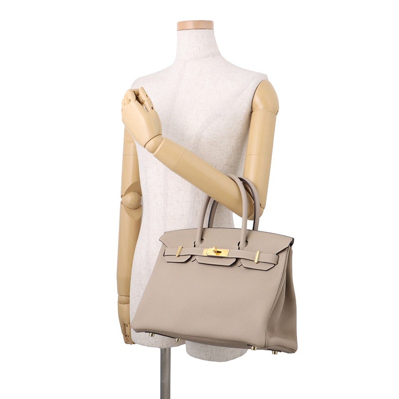 エルメス バーキン30 トゥルティエールグレー/ゴールド金具 トゴ T刻印 HERMES Birkin ハンドバッグ