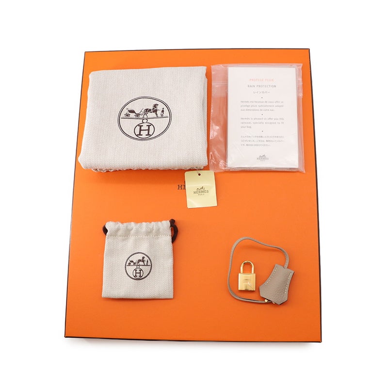 エルメス バーキン30 トゥルティエールグレー/ゴールド金具 トゴ T刻印 HERMES Birkin ハンドバッグ