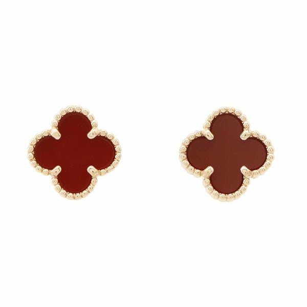 ヴァンクリーフ&アーペル ピアス スウィート アルハンブラ ピアス カーネリアン K18PG VCARN6BO00